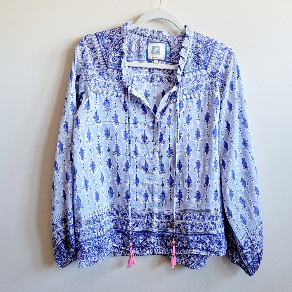 Bell by Alicia Bell Silk Cotton Blouse